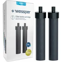 Wessper Clarti waterfilter, 2-pack, geschikt voor Tritan drinkflessen