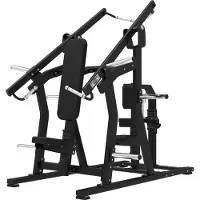 Tunturi Platinum Borst En Rug Krachtstation - Fitnessmachine voor borst en rugtraining - Plate loaded homegym - 200 kg maximaal gewicht - V-series