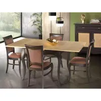 AEA Esszimmer Set Tisch 4 Stühle Essgruppe Komplett 5 tlg. Klassischer Möbel