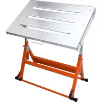 Sans marque Klaptafel – Werkbank 76x51 cm – Hoogte verstelbaar van 63 tot 81 cm – Draagvermogen 181 kg – Instelbare hoeken: 0°/30°/90°