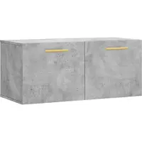 Syfax Wandkast 80x36,5x35 cm bewerkt hout betongrijs