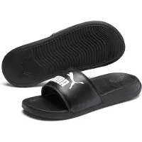 Puma Popcat 20 Slippers Kids Zwart Wit