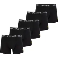 Lyle & Scott Boxershorts 'Miller' zwart / wit