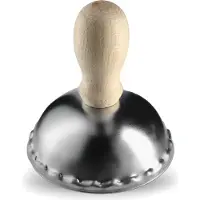 Kadax Ravioli deegzakvormer, 6,8 x 6,8 x 7,7 cm ravioli uitsteker van hoogwaardig staal, muilpocketvormer, pastamaker voor empanadas, noedels en tortellini (staal)