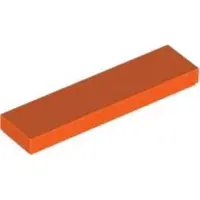 LEGO 50 stuks 2431 tegels (Plates) 1x4, basisplaat, 50 stuks, rotorood