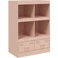 Syfax Hoge kast 67x39x95 cm staal roze