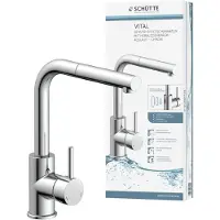Schutte Vital Design Keukenkraan - met Sensor - uittrekbare uitloop - Chroom