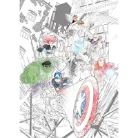 Komar Vliesbehang Digitale print vlies - Avengers Attack - Afmeting 200 x 280 cm