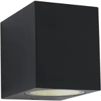 Steinhauer Moderne buiten wandlamp Logan 1-lichts vierkant zwart