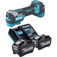 Makita Multifunctioneel elektrisch gereedschap, TM 001 GT201 Snoerloos multifunctioneel gereedschap 40 V max. Starlock Max Brushless + 2x