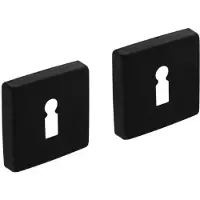 Intersteel Set Van 2 Sleutelrozetten Tira Vierkant Zwart Aluminium
