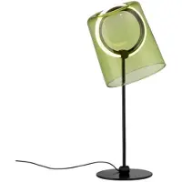 Paul Neuhaus LED-tafellamp Zula, dimbaar, groen, Woon-/ Eetkamer, Glas, Modern, LED tafellamp