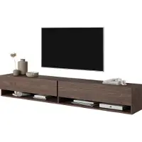 Selsey TV-Meubel Mimi | Design spaanplaat bruin 200x30x32 cm tv-meubels | NADUVI