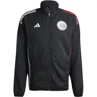 Adidas Ajax Presentatie Trainingsjack 2025-2026 Zwart Wit Rood