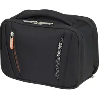 American Tourister Wanderlite Wash Bag - Uitbreidbaar 5/8 liter - 20x26x15/18 cm - shadow black toilettas