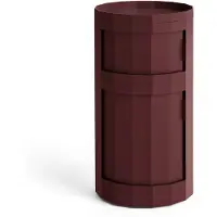 HAY Facet Kastje Burgundy | 110 (1 large + 1 small door, H71) | With feet and castors