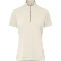 Vaude - Women's Adlux Half Zip Shirt - Fietsshirt 36, beige/wit