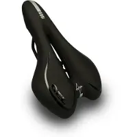 Voltano Gel Fietszadel Met Uitsparing - Zwart - Trekking - Incl. Zadelstrop - Unisex