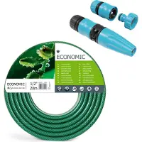 Cellfast Economic 1/2" tuinslang, 20 meter + set met gazonsproeier