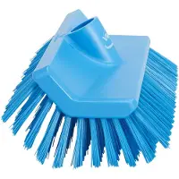 Vikan borstel met verstelbare steel, hoekschraper, medium, 265 mm, volledig HACCP-conform, 3-blue