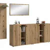 Ebuy24 Station garderobe opstelling eik decor.