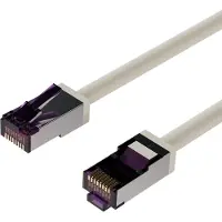 Flexline S/FTP CAT6a 10 Gigabit netwerkkabel / grijs - PVC - 10 meter