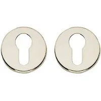 Intersteel Set van 2 cilinderrozetten Tira rond nikkel