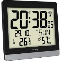 Technoline Digitale radiogestuurde wandklok / tafelklok - Thermometer / Hygrometer - Datum - snooze functie WS 8014