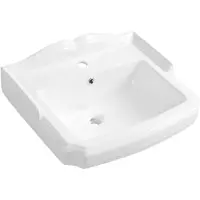 Aqualine Antik - Wastafel 58x47 cm, met 1 kraangat, wit AK102