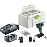 Festool TXS 18-basisset accuboormachine 18 V 40 Nm borstelloos + 1x accu 8,0 Ah + snellader + Systainer