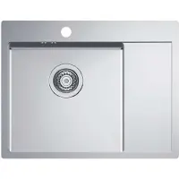 Alveus Quarto - Spoelbak 62x48 cm, links, rvs 1124383
