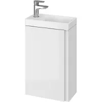 Cersanit Moduo - Kast met wastafel, 59x39x22 cm, 1 deur, L/R scharnieren, wit S801-218-DSM