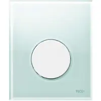 Tece TECEloop - Urinoirspoelbediening, groen glas/wit 9242651