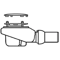 Villeroy & Boch Subway Infinity - Afvoergarnituur Tempoplex Plus Compact, diameter 90 mm, wit 92260068