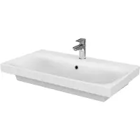 Cersanit Moduo - Wastafel 80x45 cm, met overloop, kraangat, wit K116-013