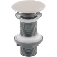Isvea Wastafelafvoer 5/4", klik-klak, keramische stop, 20-70mm, ivoor