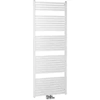 Aqualine Tondi Badkamerradiator 60x169cm, middenaansluiting, wit