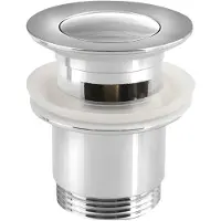 Sapho Wastafelafvoer 5/4", klik-klak, kleine plug, 30-45mm, chroom