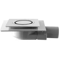 Sapho Omp Tea Tirana - Vloerinlaatzijde 10x10 cm, chroom 2665.295.8