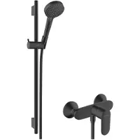 Hansgrohe Vernis Blend - Doucheset met kraan, 2 stralen, EcoSmart, mat zwart 26958670