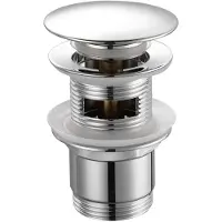 Hak - Afsluitbare afvoerplug, ClickClack, chroom TF7001