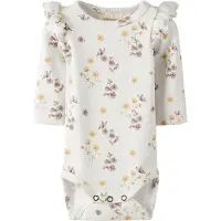 Lil´ Atelier Rompertje/body 'NBFGAVO' citroen / olijfgroen / mauve / wit
