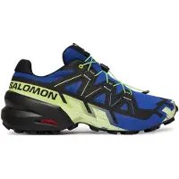 Salomon Loopschoen 'Speedcross 6' blauw / citroengeel / zwart
