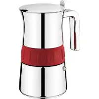 BRA Italiaanse koffiemachine BRA A170566 (voor 4 kopjes), roestvrij staal