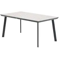 Garden Impressions Vigo tafel 160x90 cm carbon black light teak vironwood