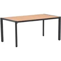 Garden Impressions Kasper tuintafel 160x84xH72 cm - donker grijs - teak look
