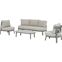 Intratuin 5-zits Loungeset Miro Grijs
