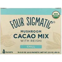 Four Sigmatic , Calm, Organische Cacao Mix met Reishi Pad, 10 Pockets, 0,21 oz (6 g) Elk