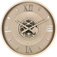 Pronto Wonen Klok Nimar metaal rond 60cm taupe dessin 54
