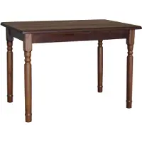 Koma Tools Eettafel II, massief grenen, 90 × 60 cm, walnootkleur